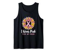 I Wear Pink For My Mom Breast Cancer Awareness Camiseta sin Mangas