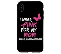 I Wear Pink For My Mom Breast Cancer Awareness Ribbon Family Carcasa para iPhone XS MAX