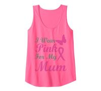 I Wear Pink for my Mum Ribbon Breast Cancer Awareness Camiseta sin Mangas