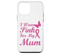 I Wear Pink for my Mum Ribbon Breast Cancer Awareness Carcasa para iPhone 12 Mini