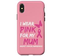 I Wear Pink for my Mum Ribbon Breast Cancer Awareness Carcasa para iPhone X/XS