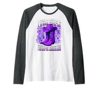 I Wear Purple For Lupus Awareness Camiseta Manga Raglan