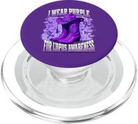 I Wear Purple For Lupus Awareness PopSockets PopGrip para MagSafe