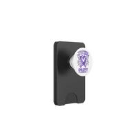 I Wear Purple For My Auntie Epilepsia Awareness PopSockets PopWallet para MagSafe