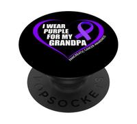 I Wear Purple For My Grandpa Pancreatic Cancer Awareness PopSockets PopGrip Adhesivo