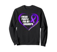 I Wear Purple For My Grandpa Pancreatic Cancer Awareness Sudadera