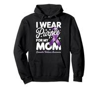 I Wear Purple For My Mom Domestic Violence Awareness Sudadera con Capucha