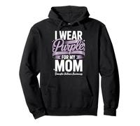 I Wear Purple For My Mom Domestic Violence Awareness Sudadera con Capucha