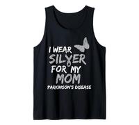 I Wear Silver FOR MY MOM Parkinson's Disease Awareness Camiseta sin Mangas