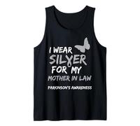 I Wear Silver FOR MY Mother IN Law Parkinson's Awareness Camiseta sin Mangas