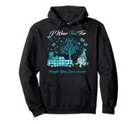 I Wear Teal For Polycystic Kidney Disease Regalos de concientización Sudadera con Capucha