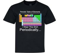 I Wear This Shirt Periodically Periodic Table of Youth Mens T Shirt Black M