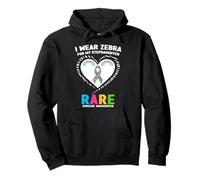 I Wear Zebra for My Stepdaughter - Conciencia sobre Enfermedades Raras Sudadera con Capucha