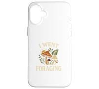 I Went Foraging Retro Hippie Mushroom Nature Design Carcasa para iPhone 16 Plus