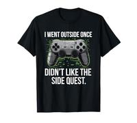I Went Outside Once Gaming Apparel Video Game Gamer Boys Camiseta