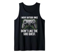 I Went Outside Once Gaming Apparel Video Game Gamer Boys Camiseta sin Mangas