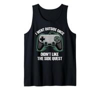 I Went Outside Once Gaming Apparel Video Game Gamer Boys Camiseta sin Mangas