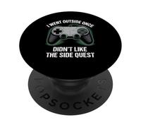 I Went Outside Once Gaming Apparel Video Game Gamer Boys PopSockets PopGrip Adhesivo