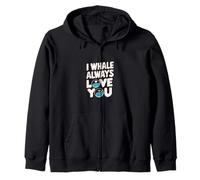 I Whale siempre te amo Sudadera con Capucha