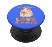 I Wheel-y Love My Hamster Kawaii Lindo Divertido PopSockets PopGrip Adhesivo