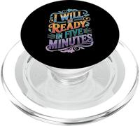 I Will Be Ready In Five Minutes Rutina del procrastinador PopSockets PopGrip para MagSafe