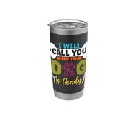 I Will Call You When Your Retro Pet Grooming Peluquero de mascotas Vaso térmico de acero inoxidable de doble pared