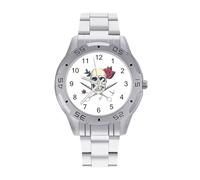 I Will Cut You Skull Barber - Reloj analógico de cuarzo para hombre, correa de acero inoxidable, reloj de pulsera de negocios