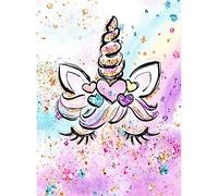 I-WILL DIY 5D Diamante Pintura por Número Kit, Bricolaje Diamond Painting Taladro Completo Cristal Rhinestone Bordado de Punto de Cruz Pinturas Artes Lienzo Pared Decoración Hogar 30 x 40cm, Unicornio