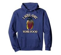 I Will Eat Your Food Parrot Bird Design | Conure de mejillas Verdes Sudadera con Capucha