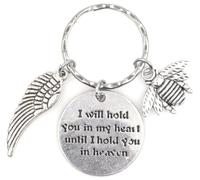 I Will Hold You In My Heart Until I Hold You In Heaven Angel Wing Bee Llavero 114 L