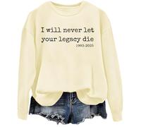 I Will Never Let Your Legacy Die - Sudadera con texto en inglés "I Will Never Let Your Legacy Die - Camiseta, Khika, S