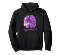 I Will Remember For You Brain Alzheimer Conciencia Púrpura Sudadera con Capucha