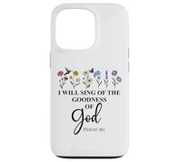I Will Sing of The Goodness of God Psalm 89:1 Christian Bird Carcasa para iPhone 13 Pro