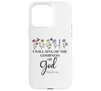 I Will Sing of The Goodness of God Psalm 89:1 Christian Bird Carcasa para iPhone 15 Pro MAX
