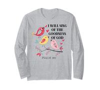 I Will Sing of The Goodness of God Psalm 89:1 Christian Bird Manga Larga