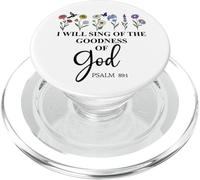 I Will Sing of The Goodness of God Psalm 89:1 Christian Bird PopSockets PopGrip para MagSafe