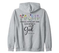 I Will Sing of The Goodness of God Psalm 89:1 Christian Bird Sudadera con Capucha