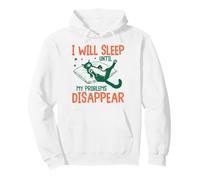 I Will Sleep Until My Problems Disappear Funny Cat Graphic Sudadera con Capucha