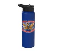 I Will Succeed Because I Am Insane Funny Cowgirl Tiger Stainless Steel Insulated Water Bottle