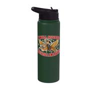 I Will Succeed Because I Am Insane Funny Cowgirl Tiger Stainless Steel Insulated Water Bottle