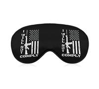 I WillComply Sleep Masks Eye Cover Blackout con correa elástica ajustable Night Blindfold para Mujeres Hombres Yoga Travel Nap
