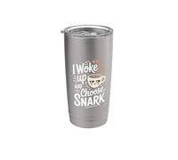 I Woke Up And Choose Snark Actitud sarcástica - Vaso térmico de acero inoxidable de doble pared