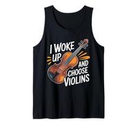 I Woke Up and Choose Violins Classic Violinist Music - Camiseta sin Mangas