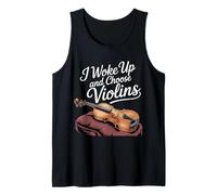 I Woke Up and Choose Violins Classic Violinist Music - Camiseta sin Mangas