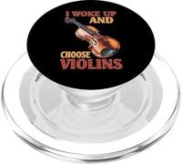 I Woke Up and Choose Violins Música Violinista clásica PopSockets PopGrip para MagSafe
