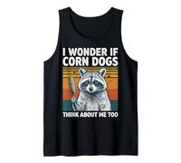 I Wonder If Corn Dogs Think About Me Too Camiseta sin Mangas