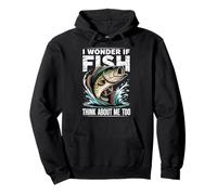 I Wonder If Fish Think About Me Too Sudadera con Capucha