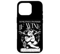 I Wonder if Wine is Missing me Too - Thinking Angel - Funny Carcasa para iPhone 16 Pro