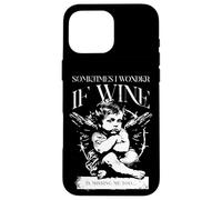 I Wonder if Wine is Missing me Too - Thinking Angel - Funny Carcasa para iPhone 16 Pro MAX