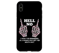 I Won't Be Remembered as a Woman Who Kept Her Mouth Shut Carcasa para iPhone XS Max